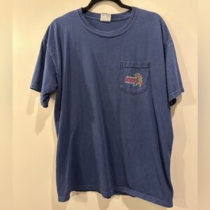 Comfort Colors Alpha Gamma Delta Georgia College Formal Pocket Tee Navy Size L